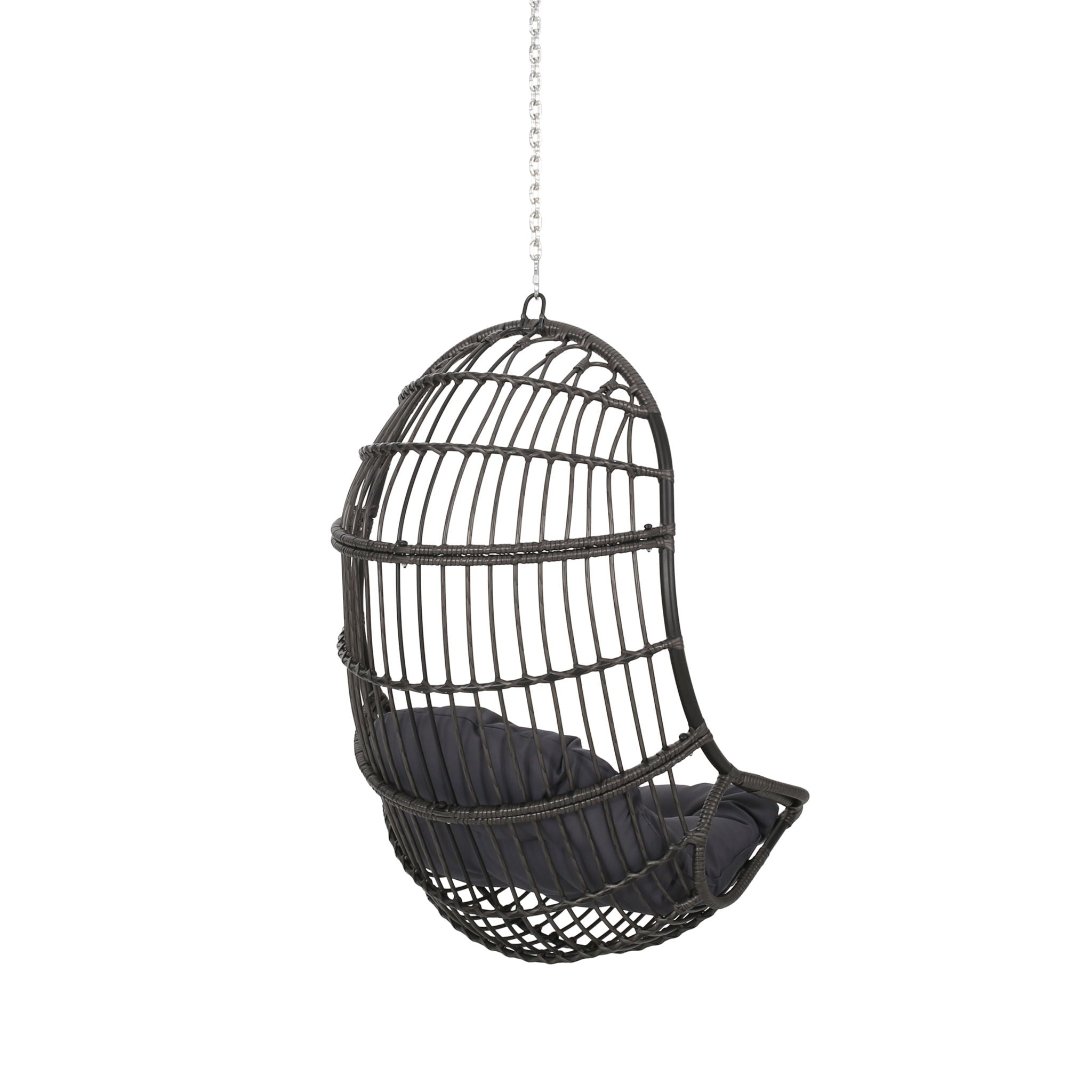 Richards - Outdoor / Indoor Wicker Hanging Chair - Gray