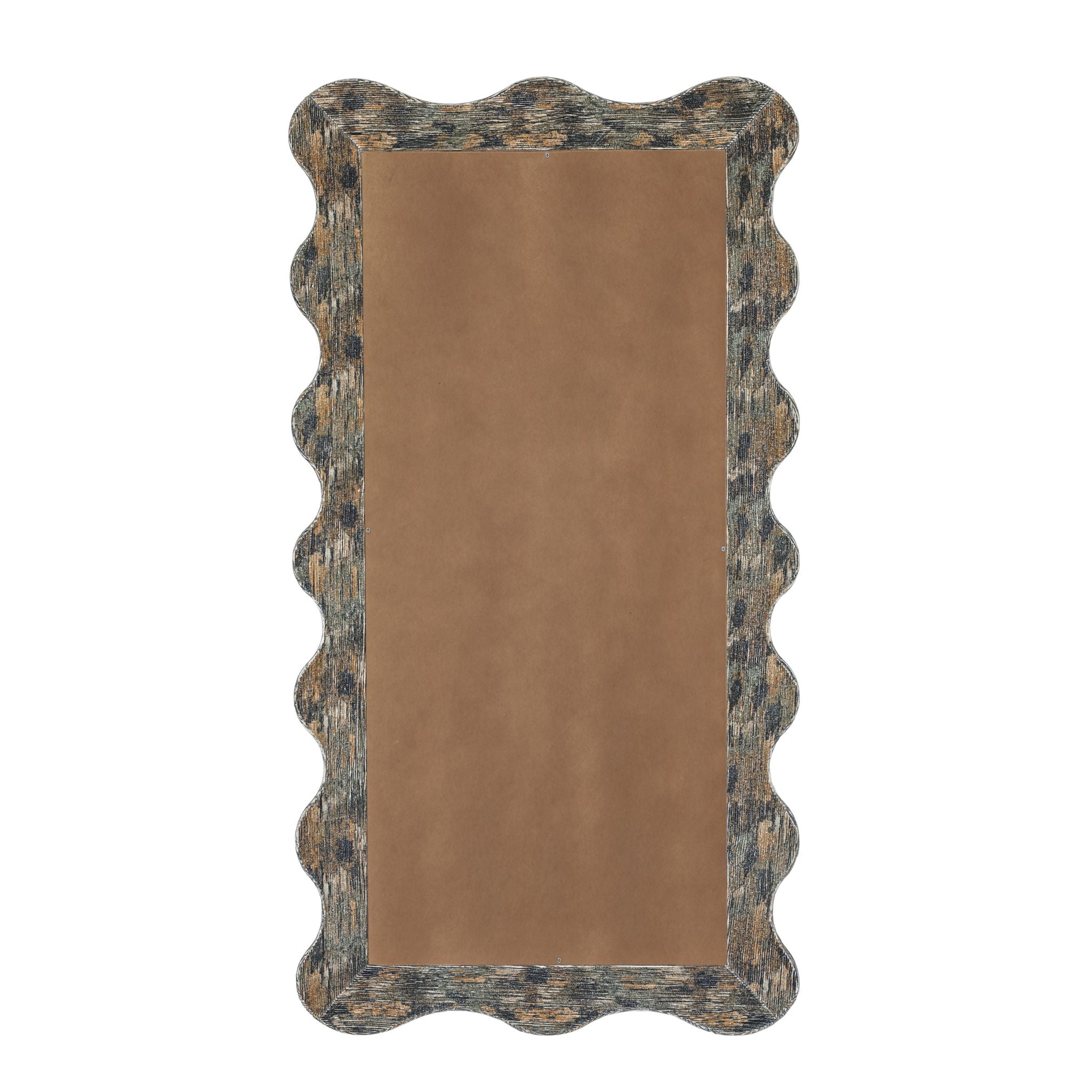 Charlene - 39" x 75" Squiggle Wall Mirror - Watercolor Print