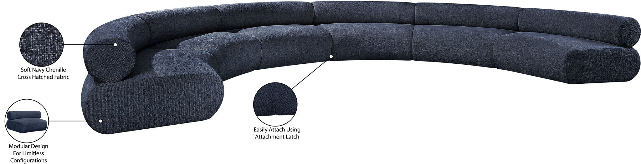 Bale - 6 Piece U-Shaped Modular Sofa