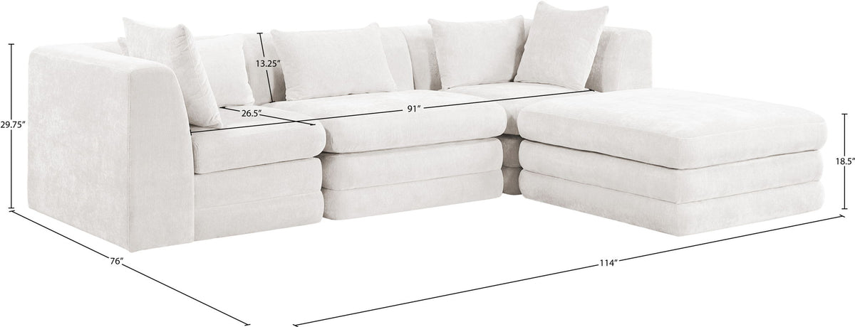 Stellar - 4 Piece Upholstered Modular Sectional