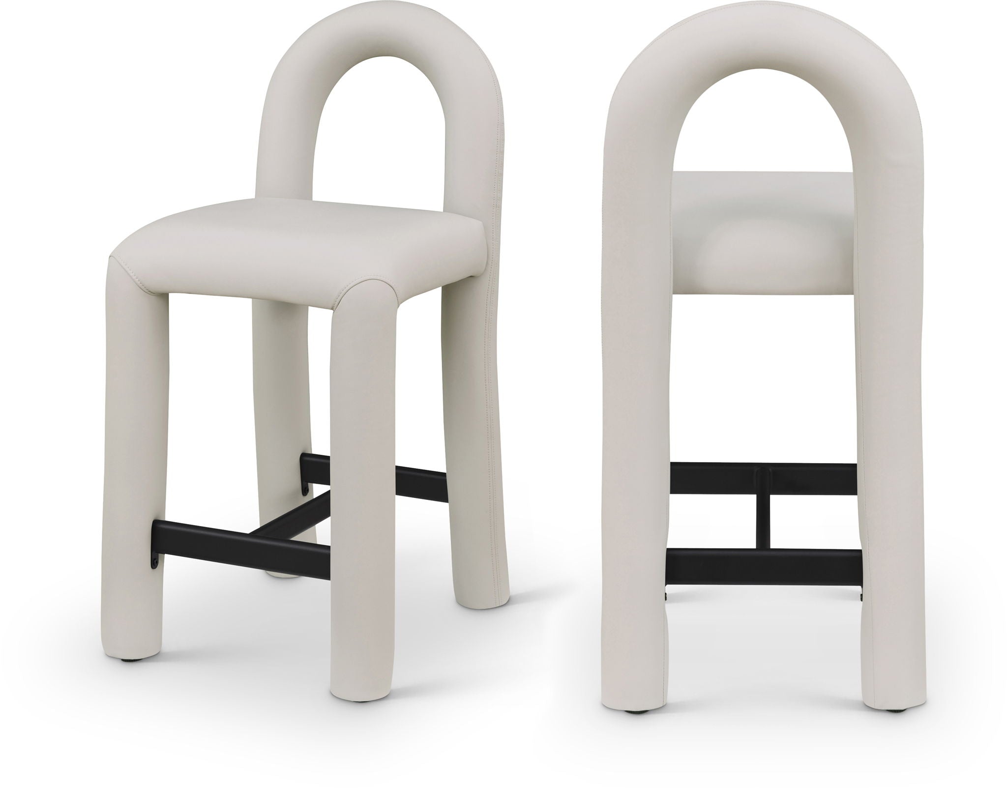Amari - Faux Leather Stool