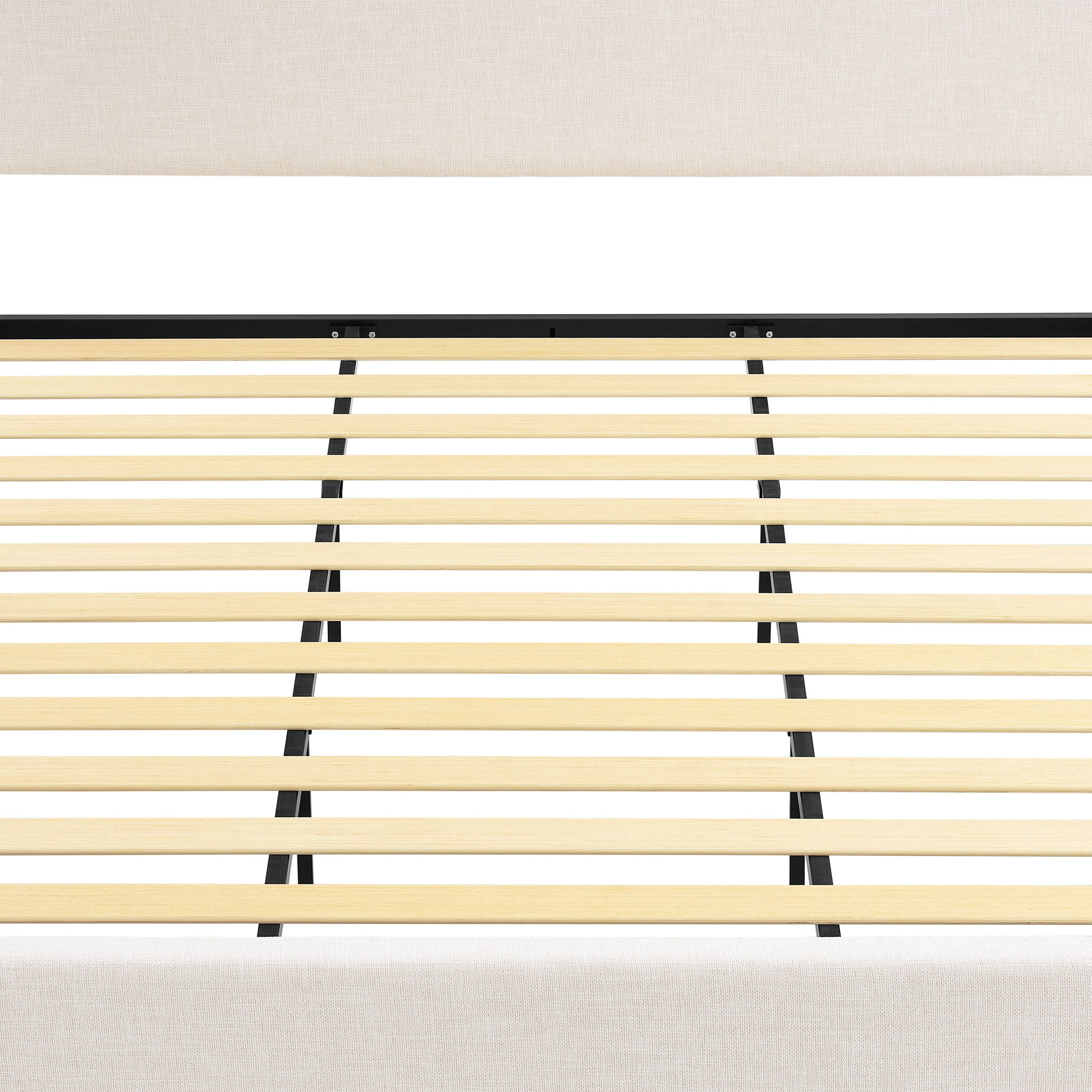 Hampton - Upholstered Platform Bed With Tall Headboard