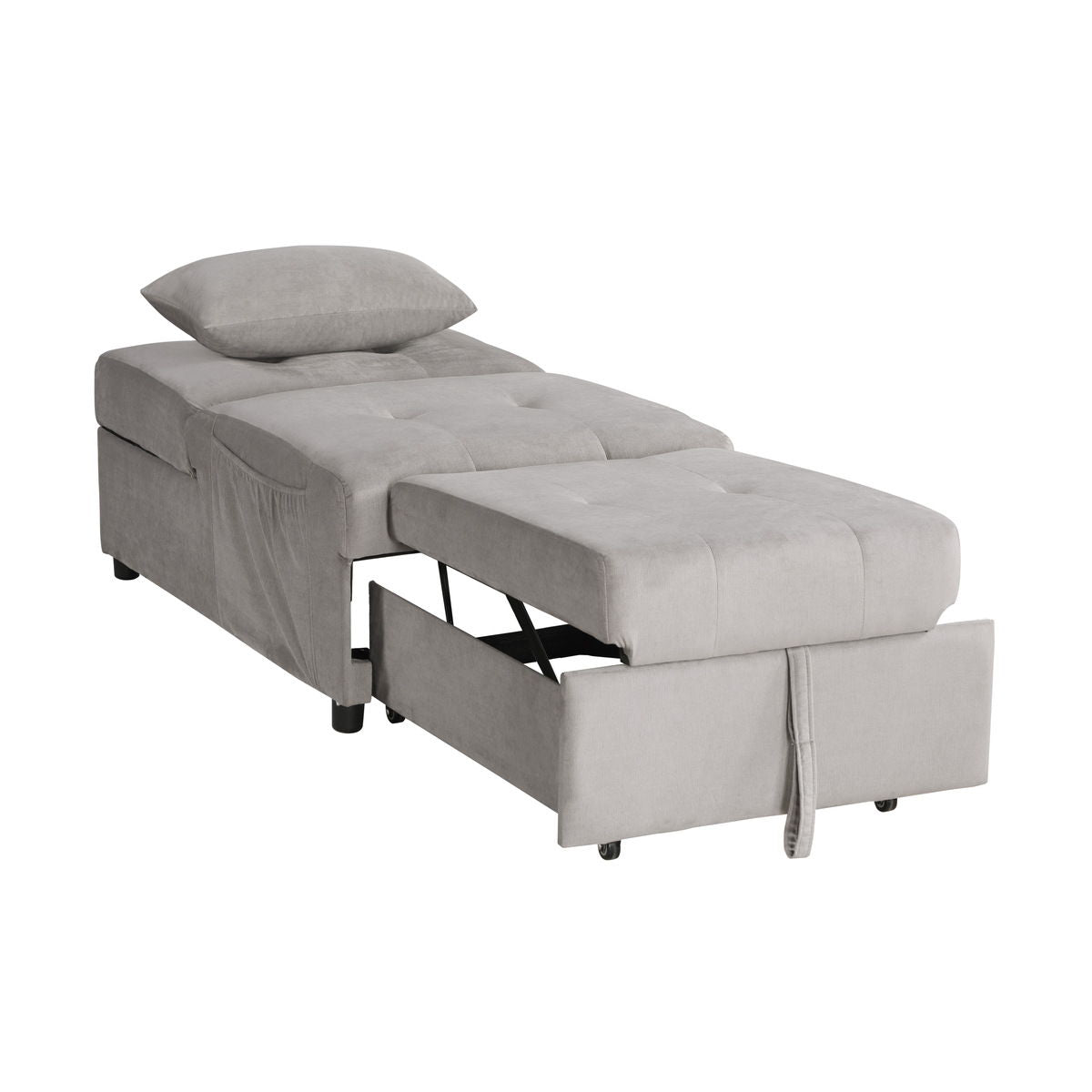 Garrell - Lift Top Storage Bench With Pull-Out Bed