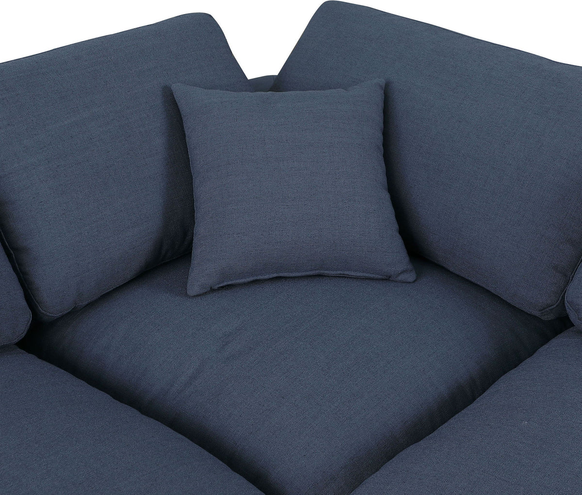 Comfy - 4 Piece Linen Fabric Modular Armless Sectional