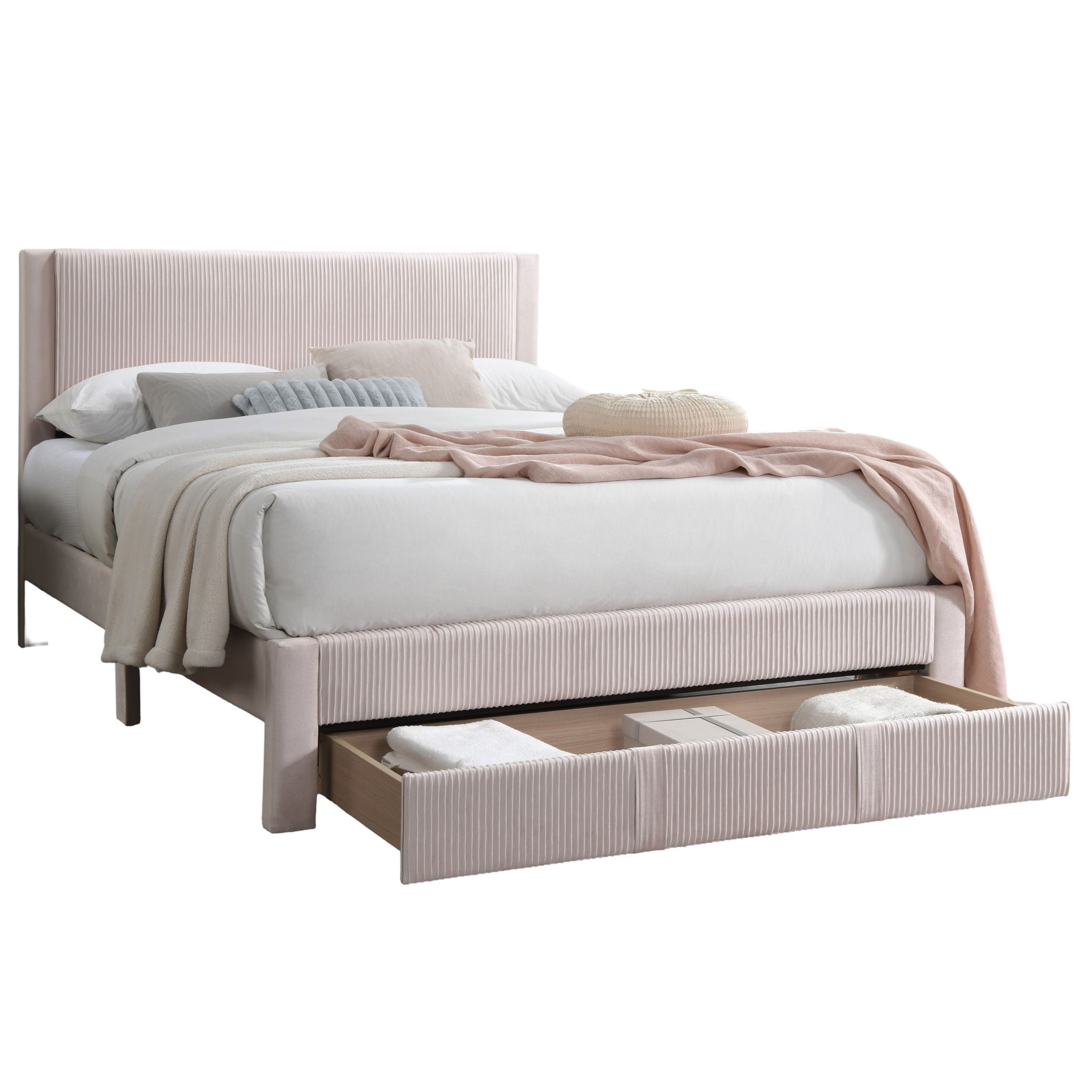 Contemporary Bed & Storage Drawer