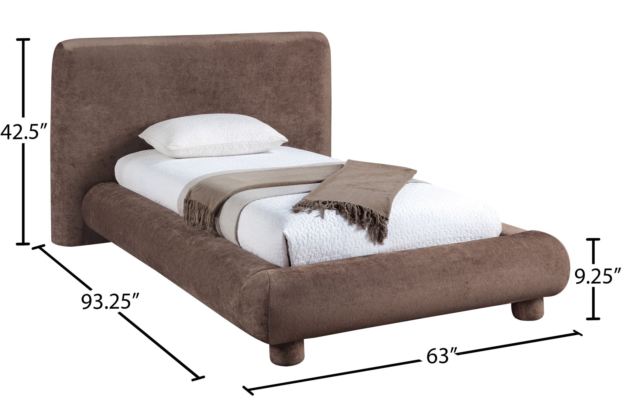 Blair - Chenille Upholstered Bed