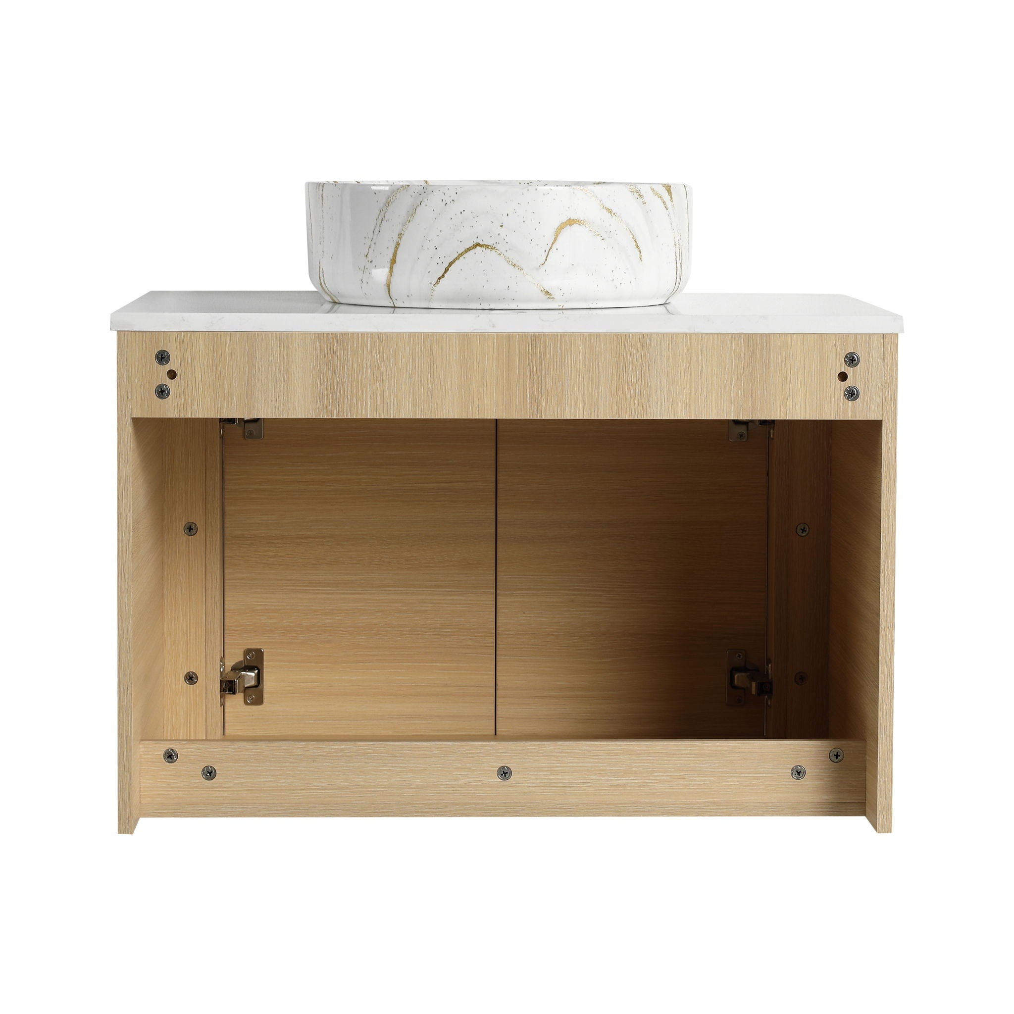 Mounted Bathroom Vanity & Art Sink, Soft Close Door