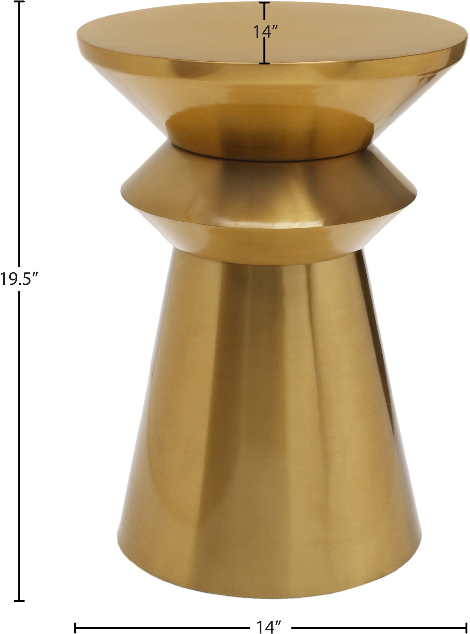 Jai - End Table - Gold