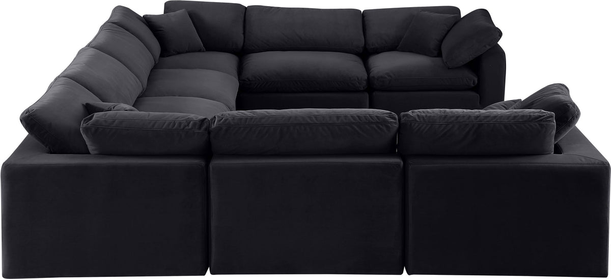 Comfy - 8 Piece Velvet Modular Sectional