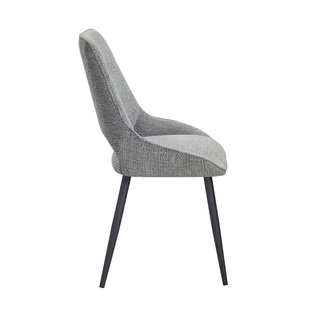 Thea - 5 Piece Dining Room Set (Table & 4 Side Chairs) - Black / Gray