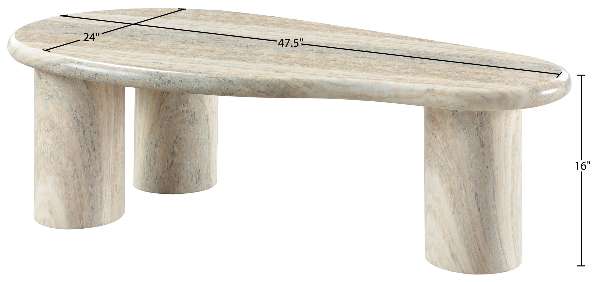 Sassari - Concrete Coffee Table