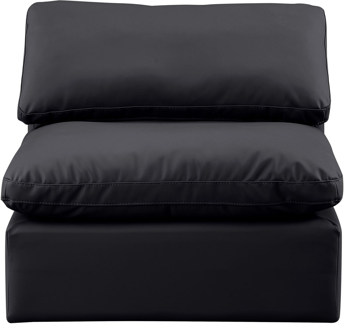 Indulge - Faux Leather Armless Chair