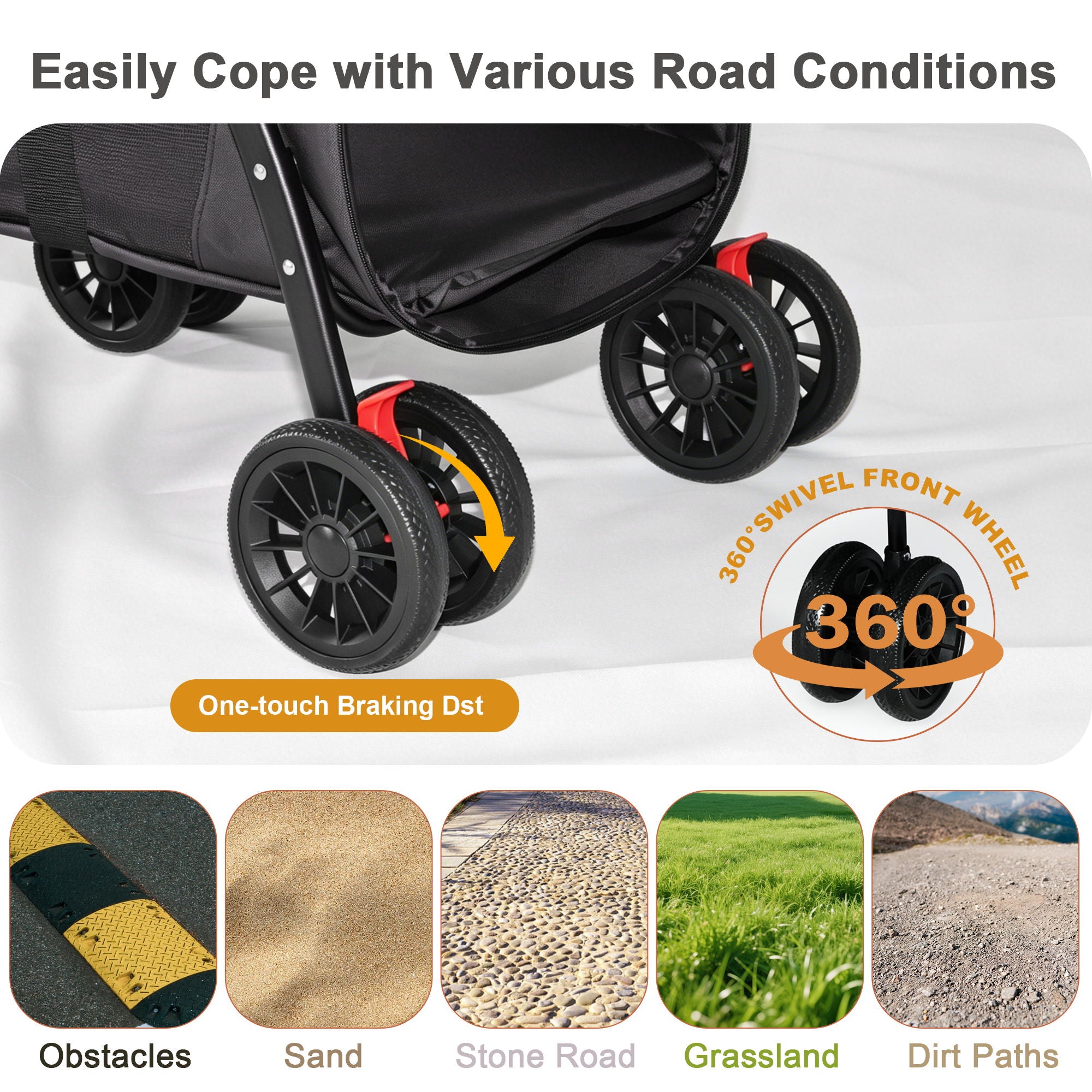 Pet Stroller For Small / Medium Pets