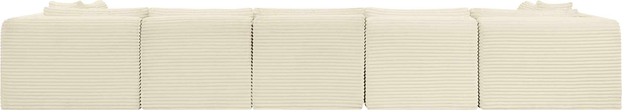 Shaggy - 7 Piece Modular U-Shaped Armless Sectional