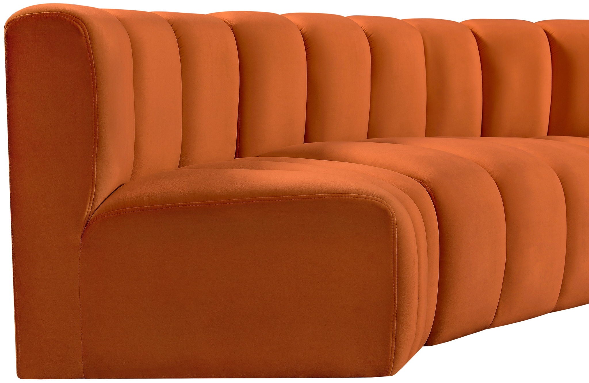 Arc - Velvet 4 Piece Corner Modular Sofa