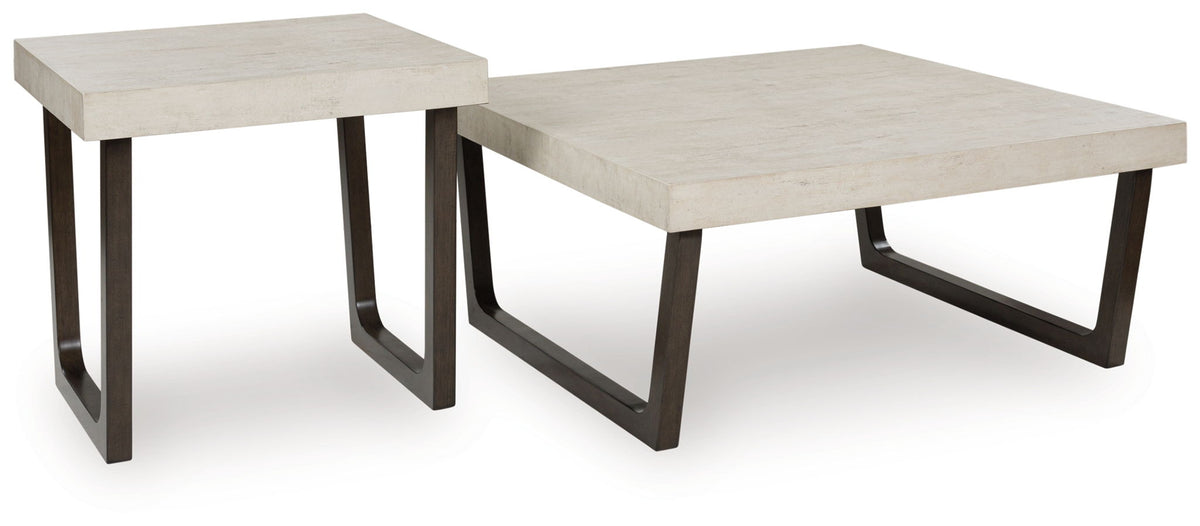 Westenfort - Occasional Table Set (Set of 2) - Espresso / Gray