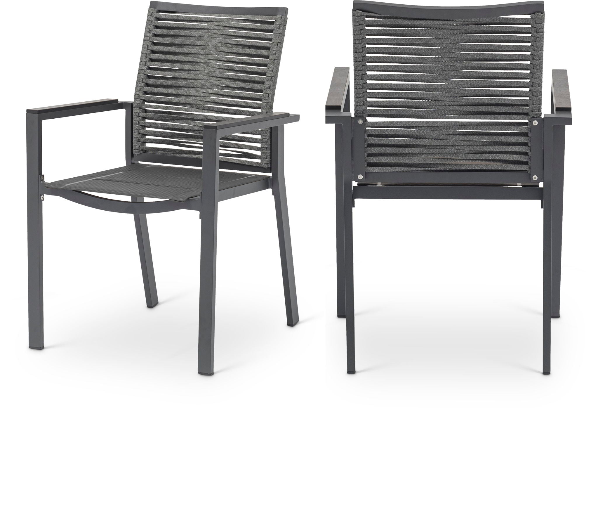 Maldives - Rope Outdoor Patio Dining Arm Chair (Set of 2)