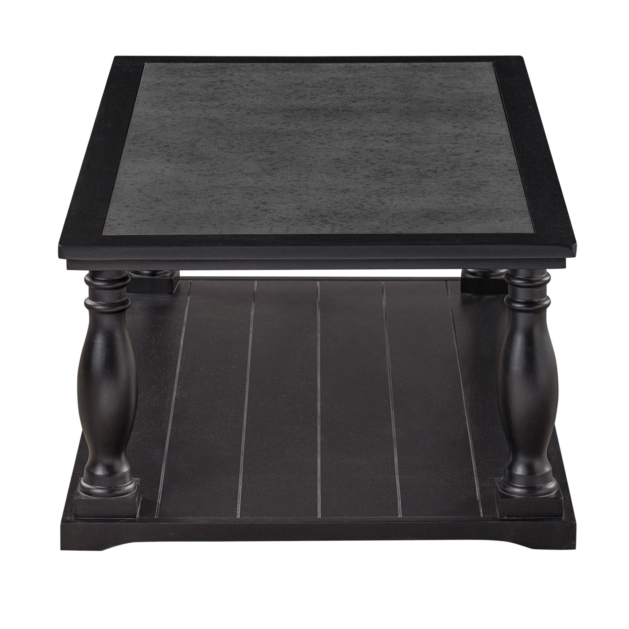 Farmhouse Rectangular Coffee Table With 2 Tiers