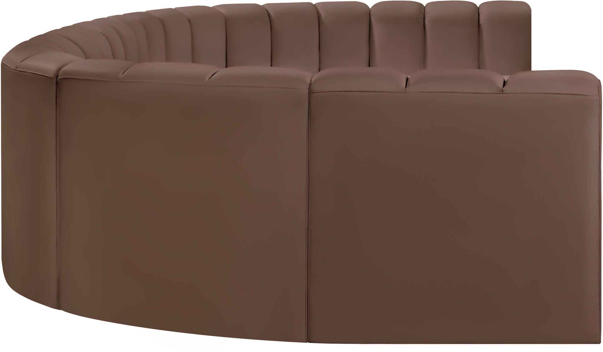 Arc - Faux Leather Modular U-Shaped Sectional