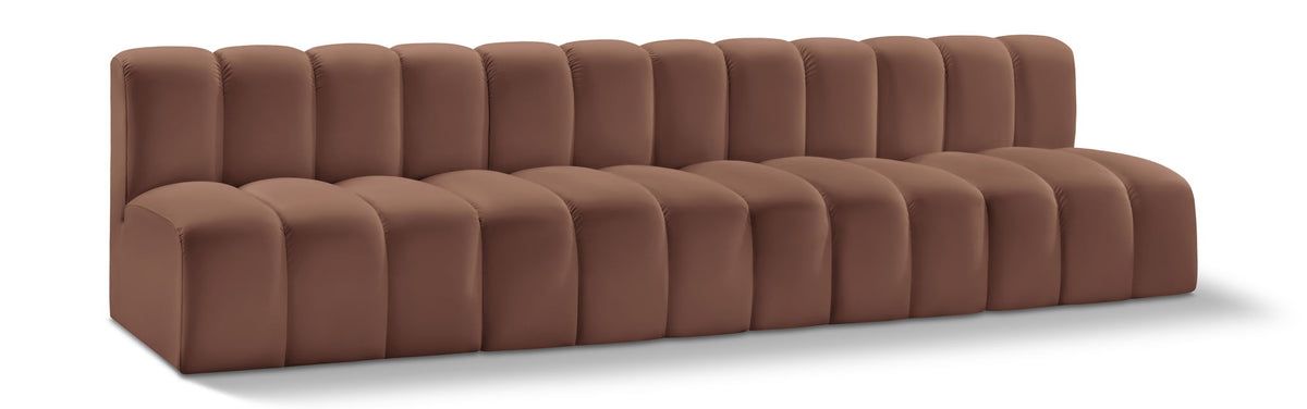 Arc - Faux Leather 4 Seats Modular Sofa