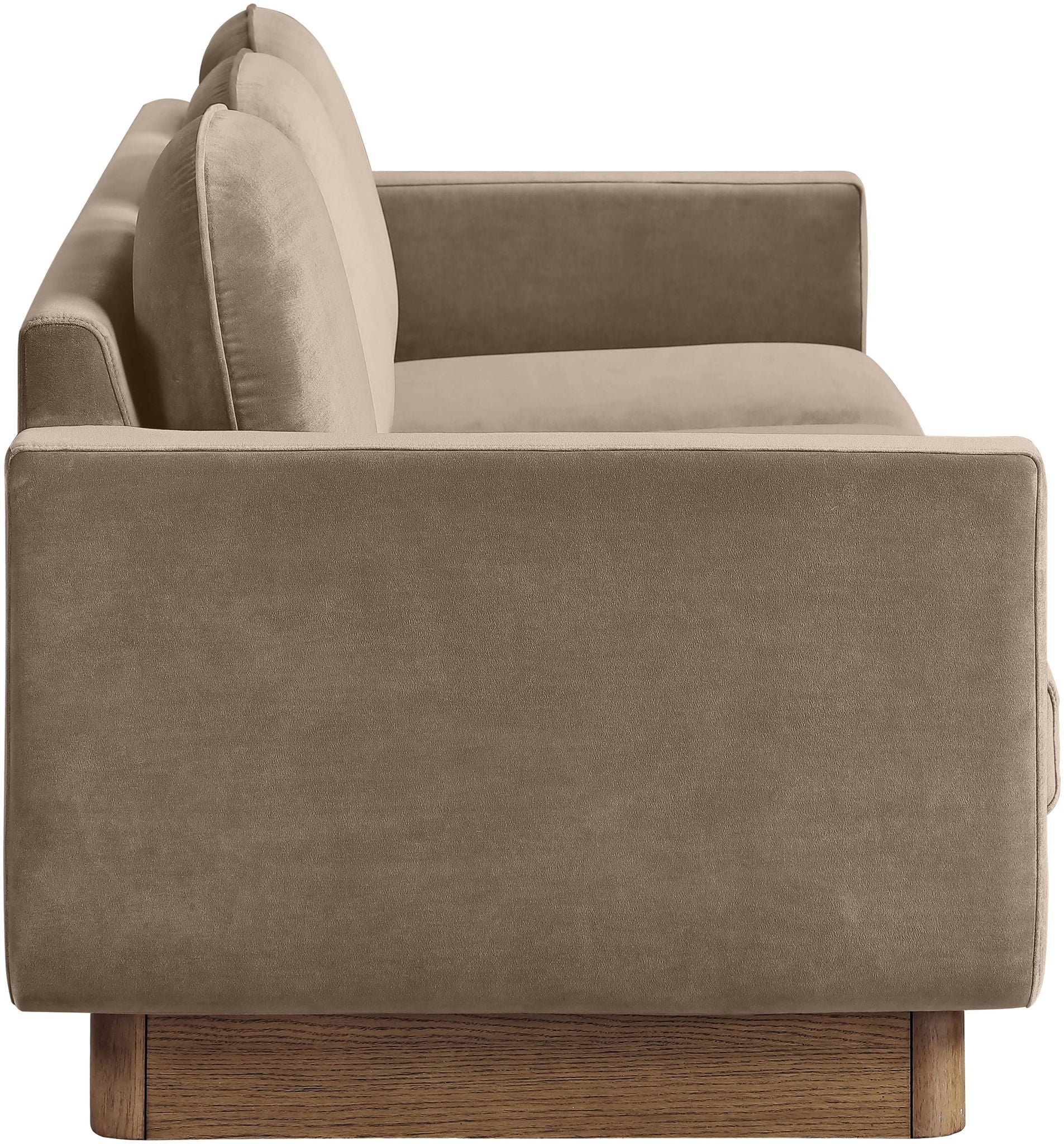 Diviento - Velvet Performance Fabric Upholstered Sofa