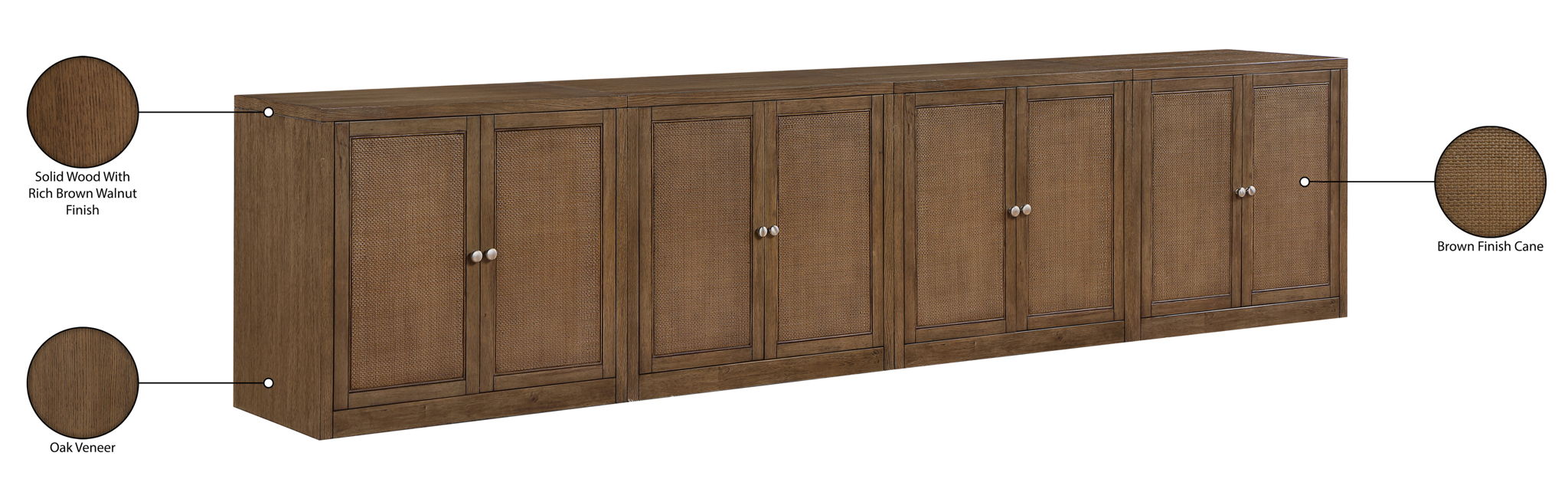 Vero - Solid Wood And Oak Venee Sideboard/Buffet