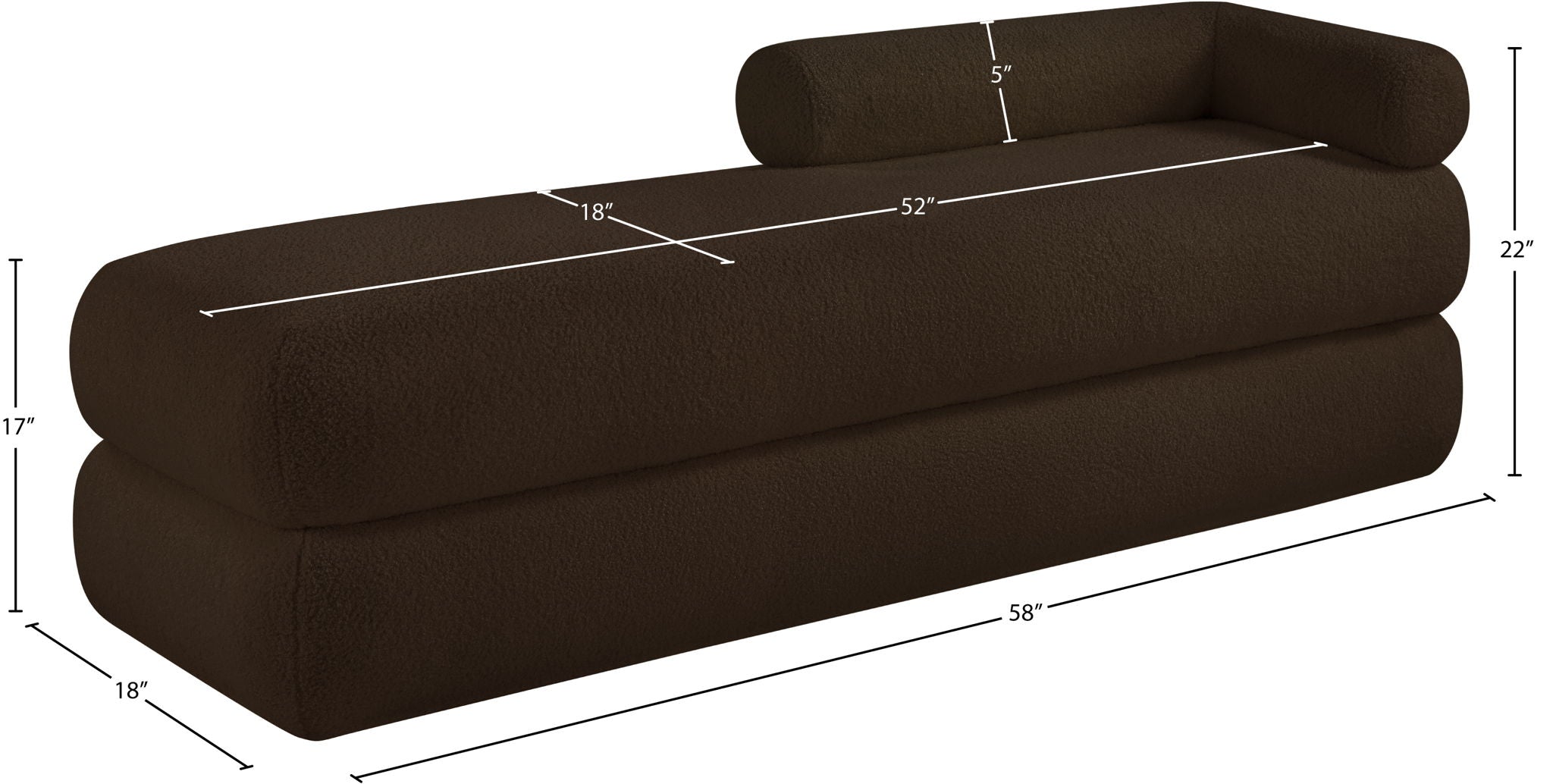 Kennedy - Teddy Fabric Bench