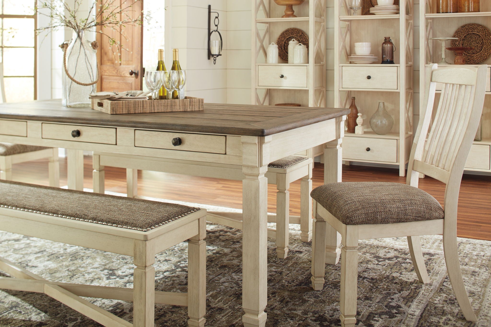 Bolanburg - Rectangular Dining Room Table - Beige