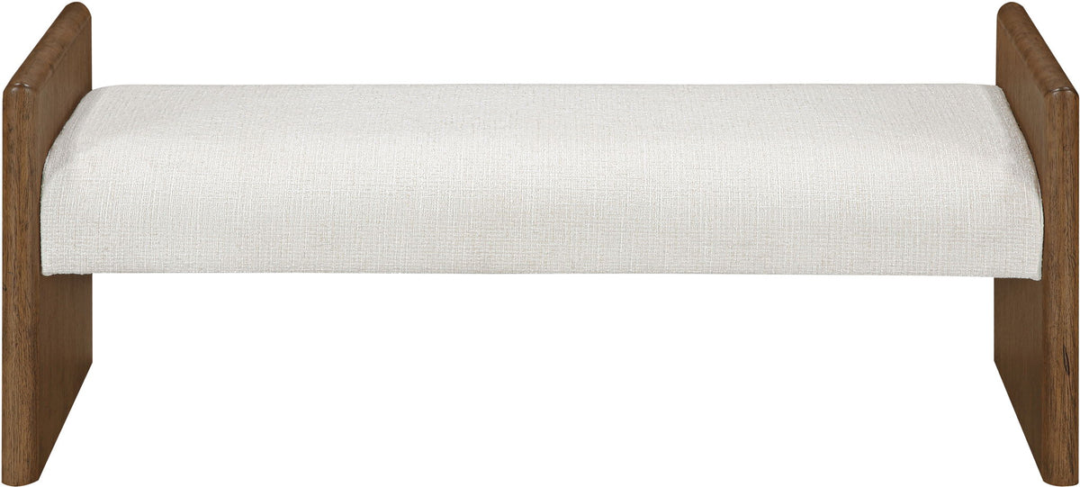 Hickory - Fabric Upholstered Bench - Brown Frame