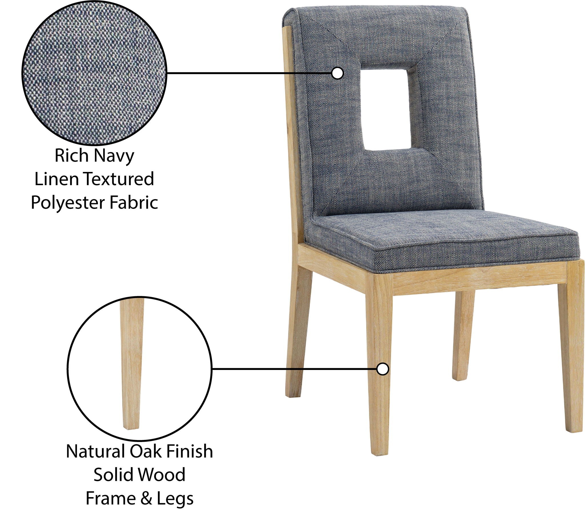 Gwendolyn - Dining Side Chair With Natural Frame (Set of 2)
