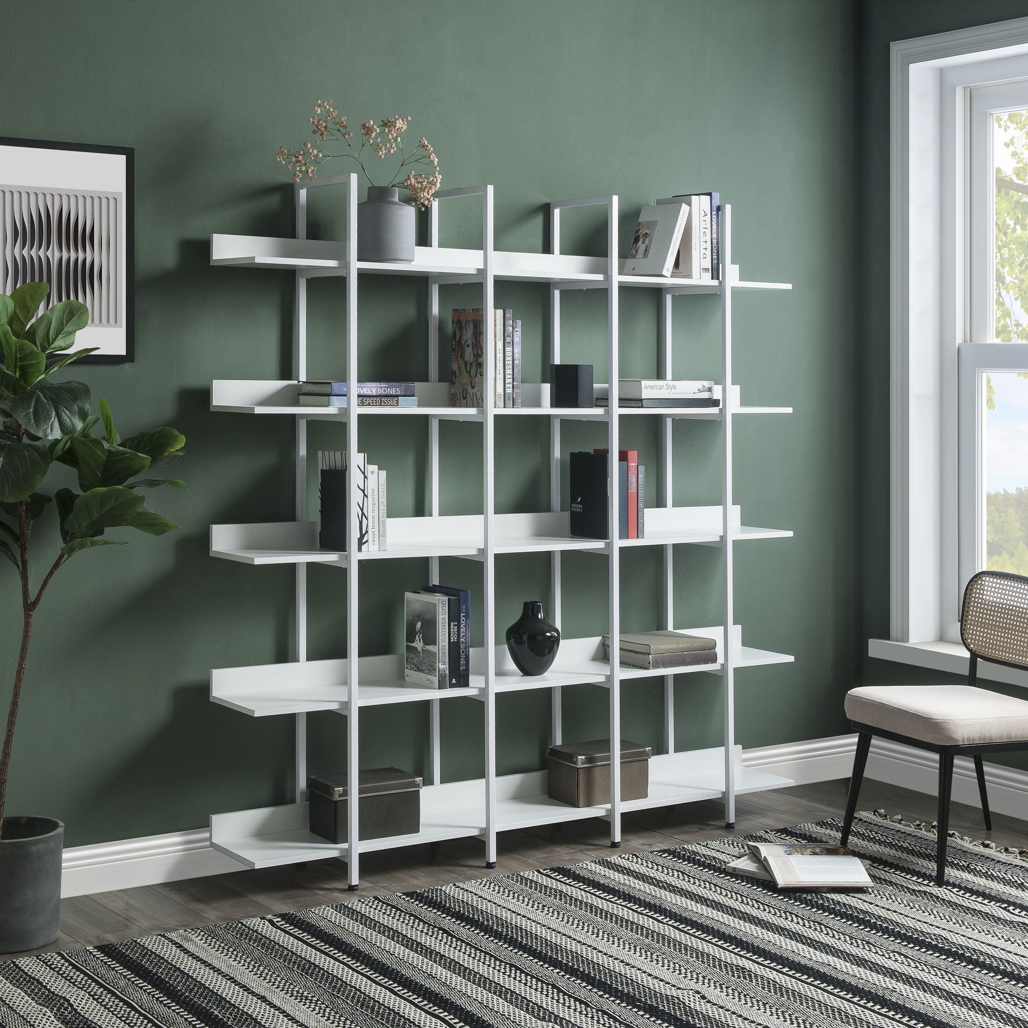 Vintage Industrial 5 Tier Bookcase