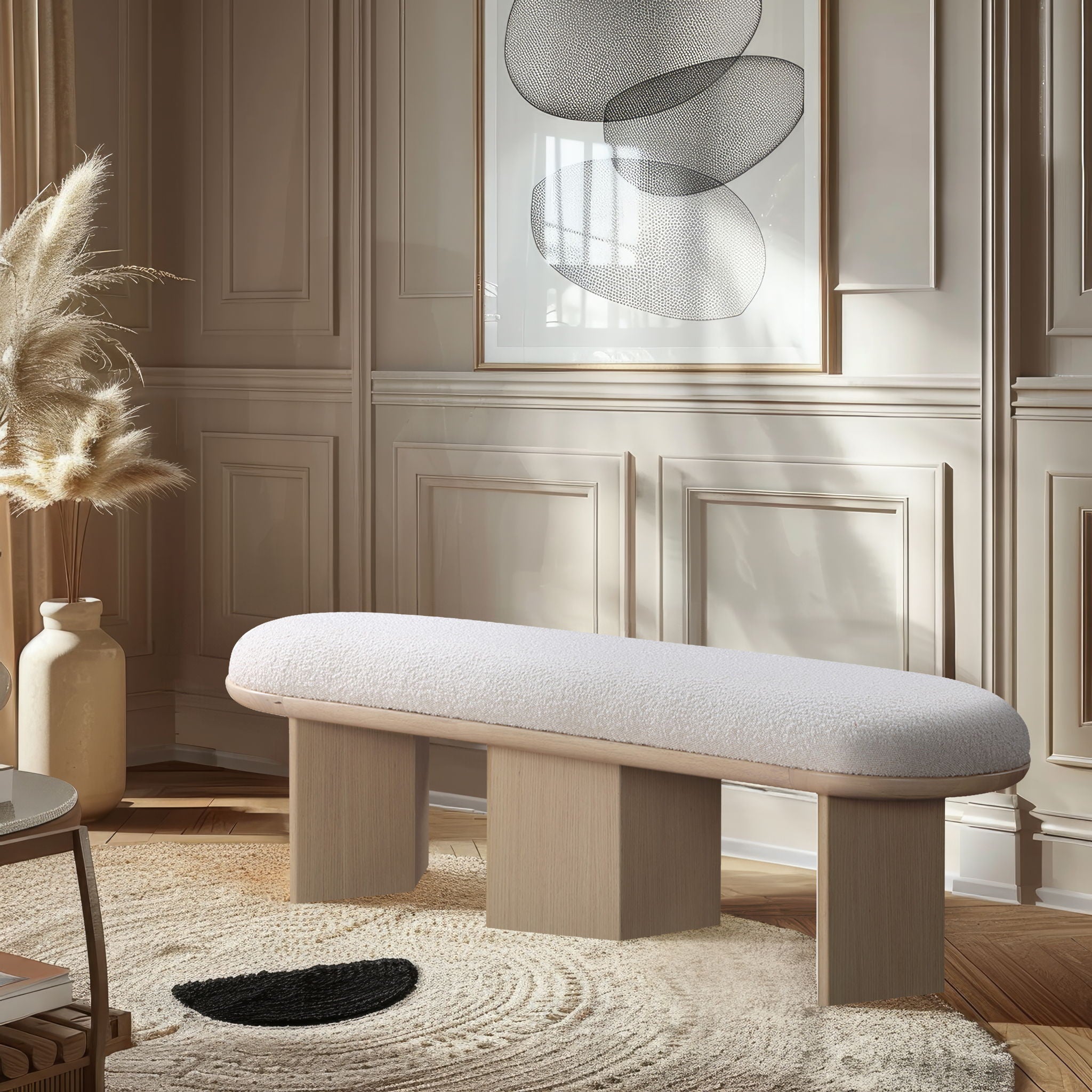 Wilshire - Bench With Natural Base