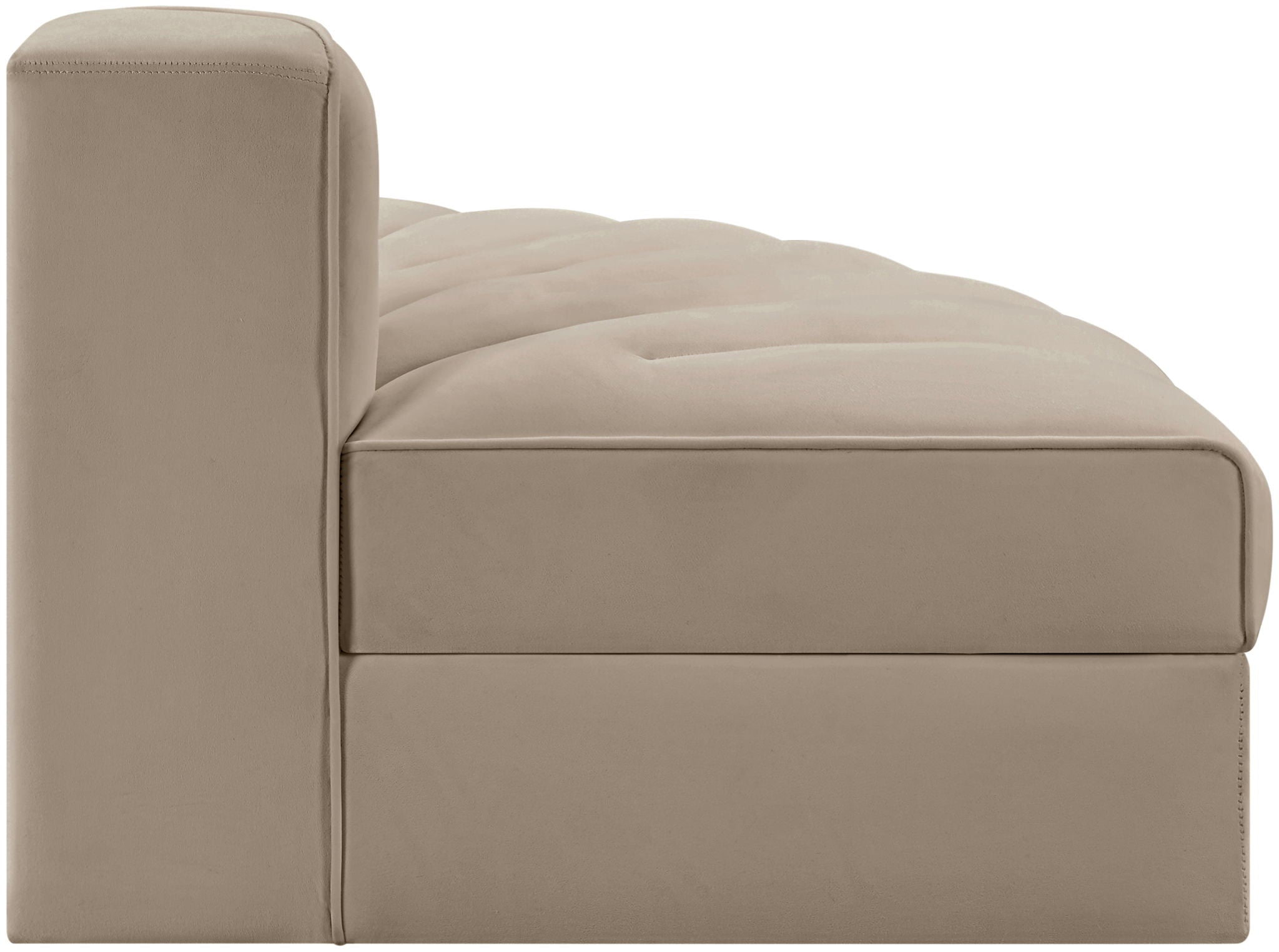 Rummi - Velvet Performance Fabric Upholstered Modular Chair