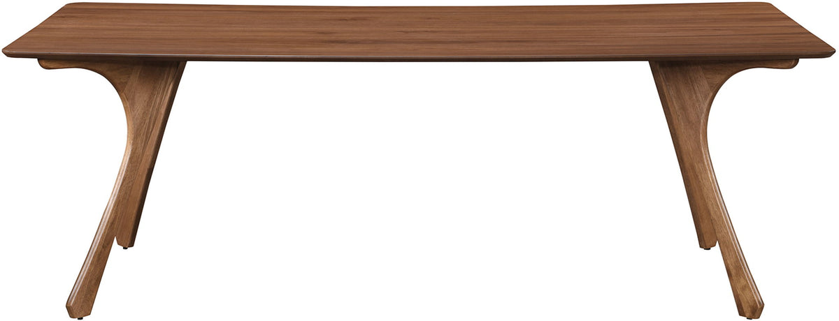 Glenwood - 86.75" Solid Wood And Walnut Veneer Dining Table - Brown