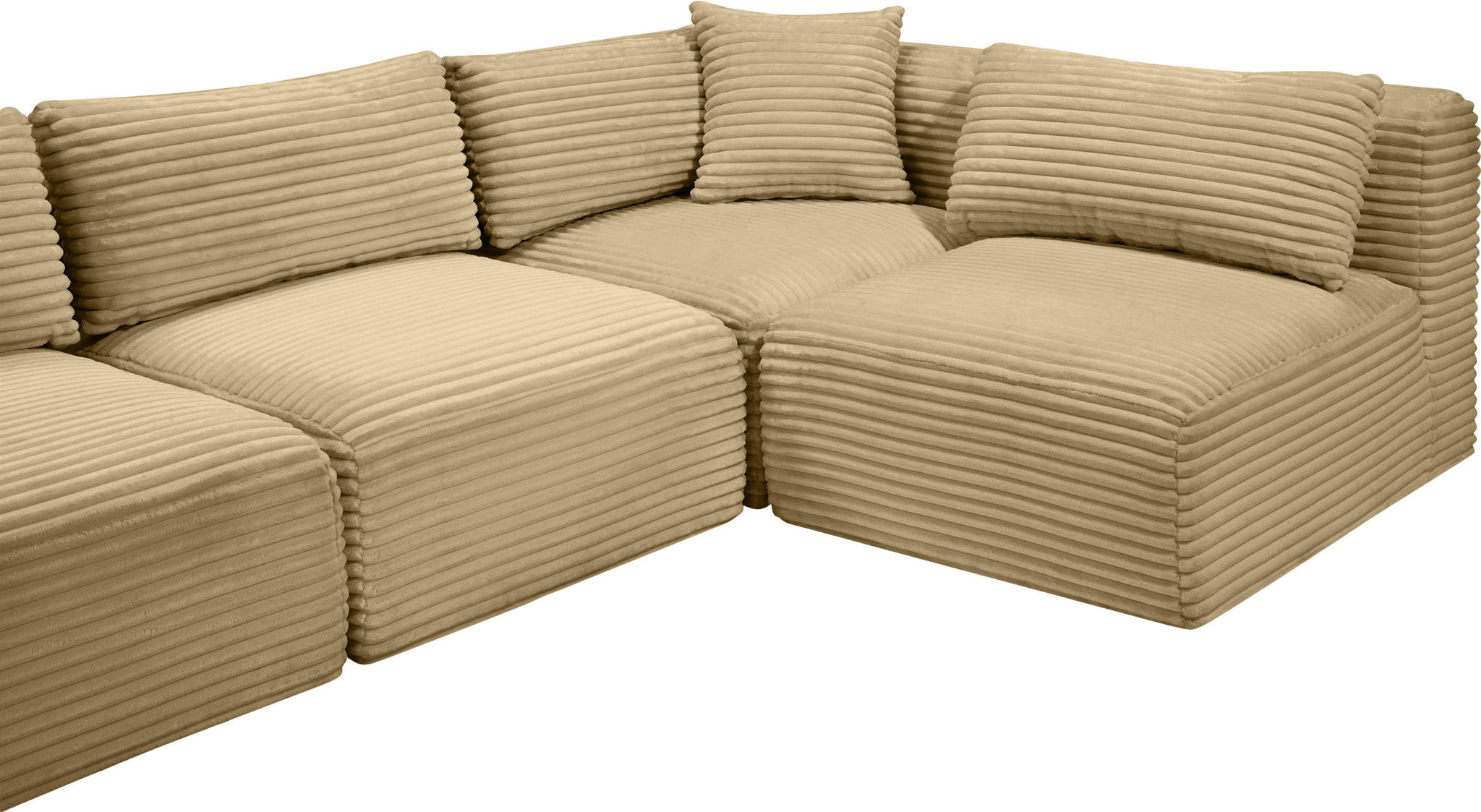Shaggy - 4 Piece Modular Sectional
