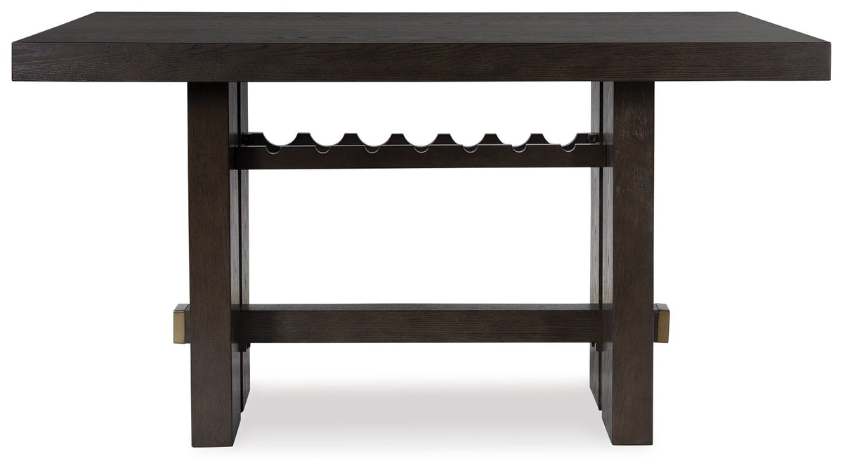 Burkhaus - Rectangular Dining Room Counter Table - Dark Brown