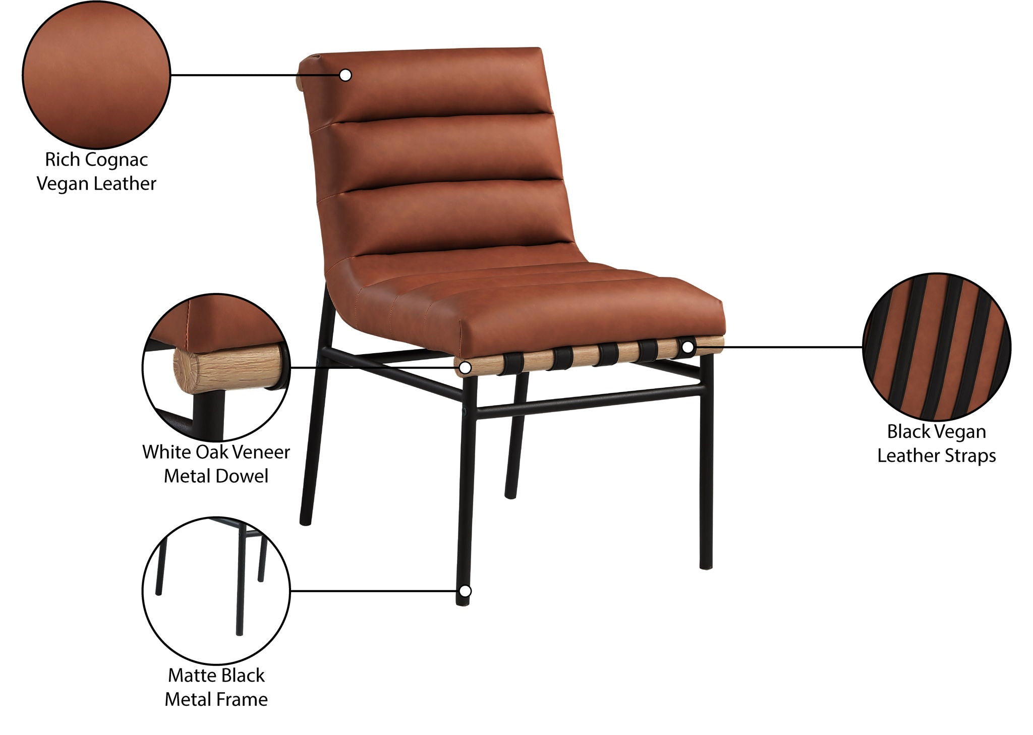 Burke - Dining Chair (Set of 2) - Cognac