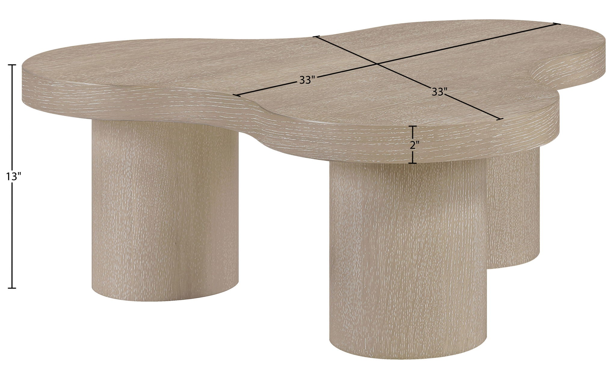 Cove - Oak Veneer And Solid Wood Coffee Table