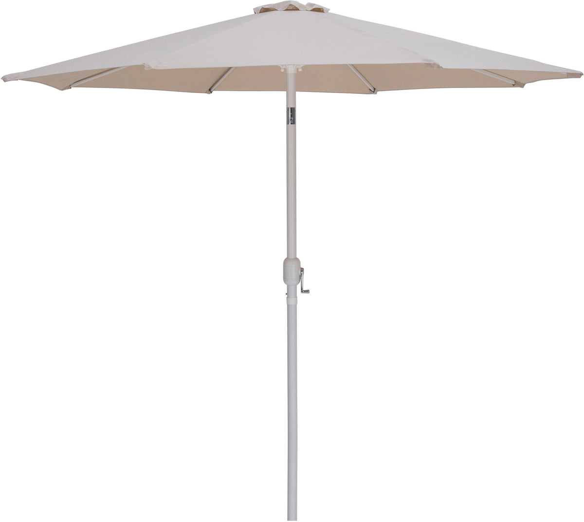 Fiji - Aluminum Patio Umbrella With Round Black And White Base