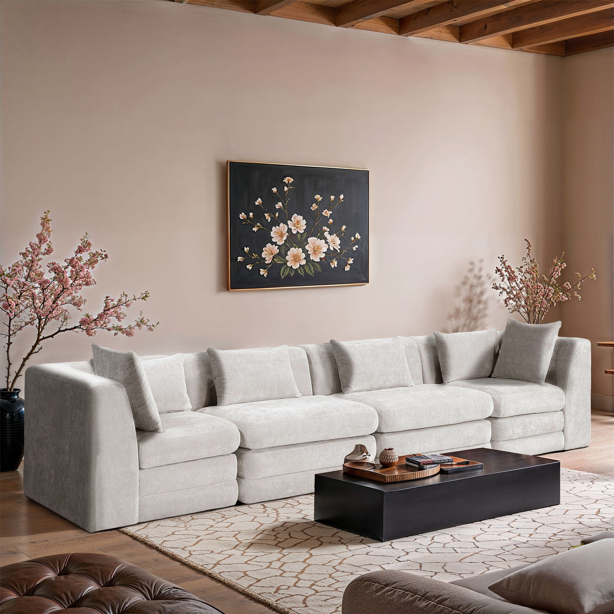 Stellar - 4 Piece Upholstered Modular Sectional