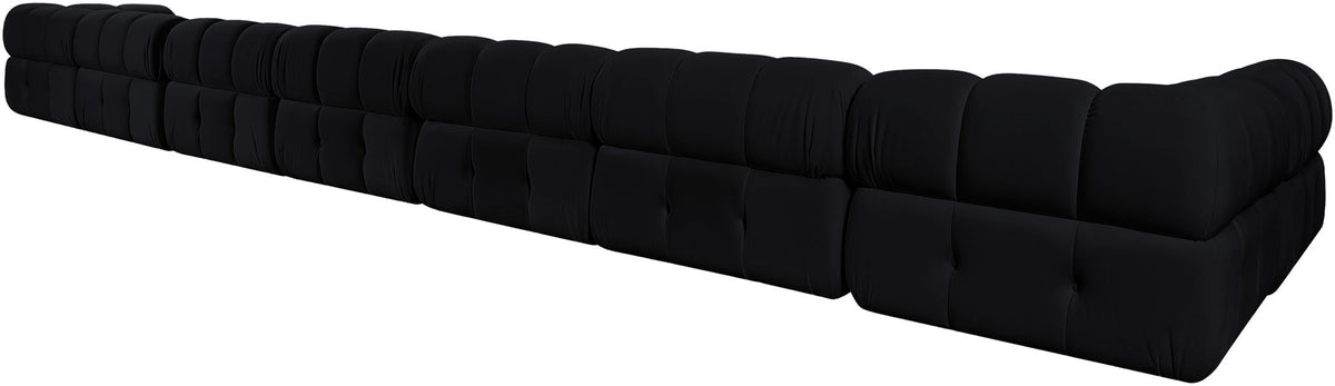 Orin - Velvet Performance Fabric Upholstered 8 Piece L-Shaped Sectional