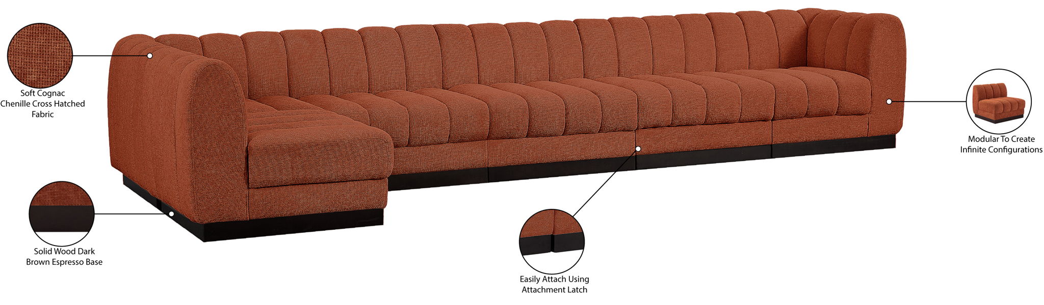 Quinn - 6 Piece Modular Sectional