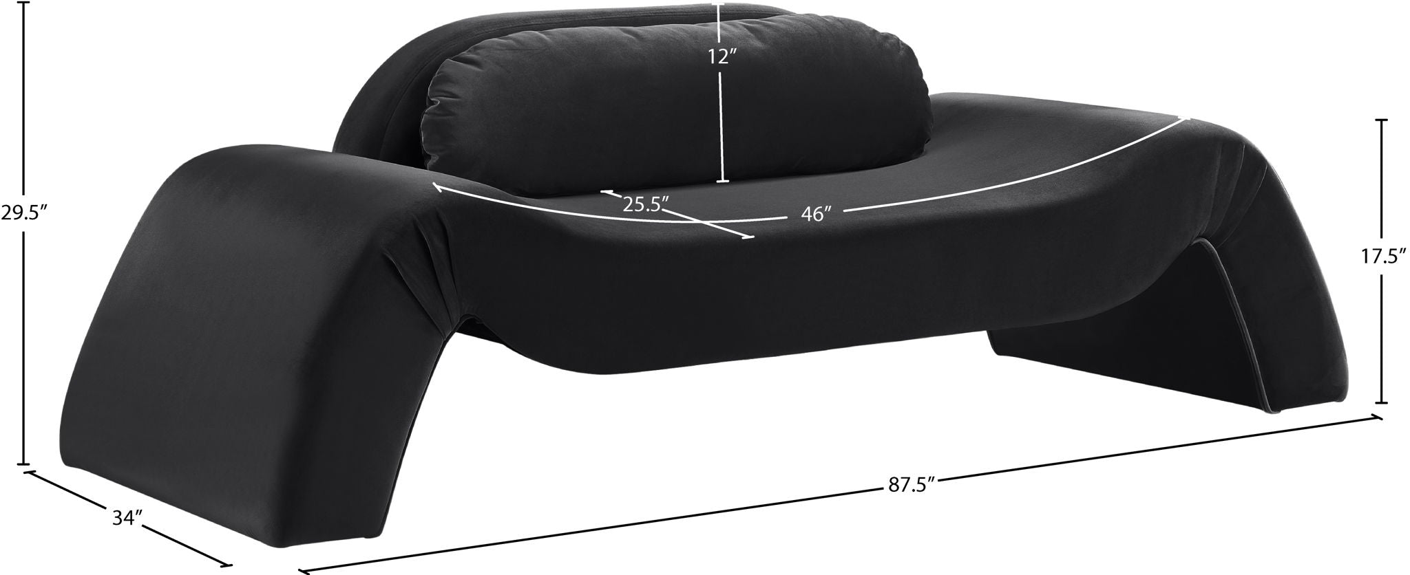 Austin - Velvet Loveseat