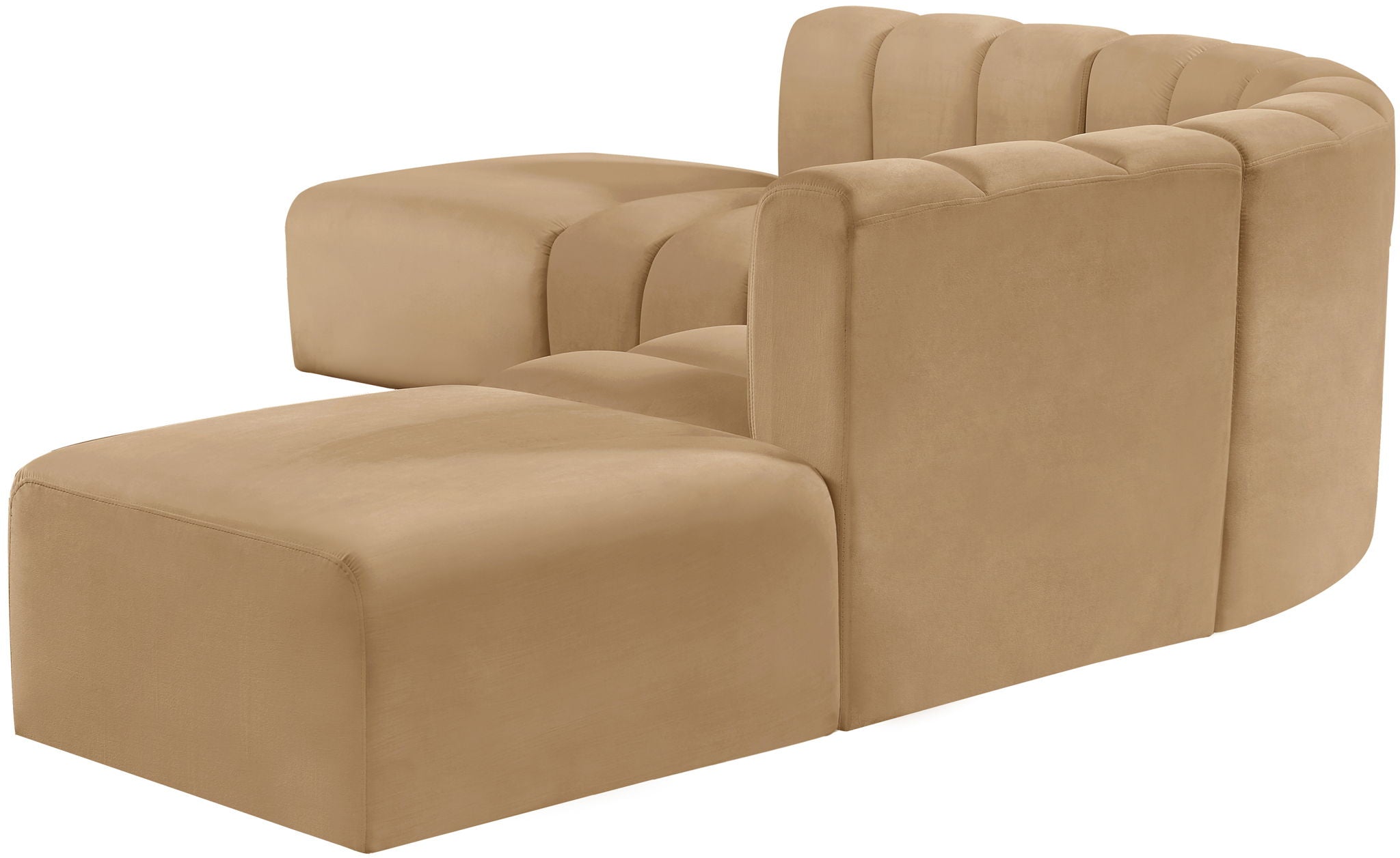 Arc - Velvet 6 Piece Corner Modular Sofa
