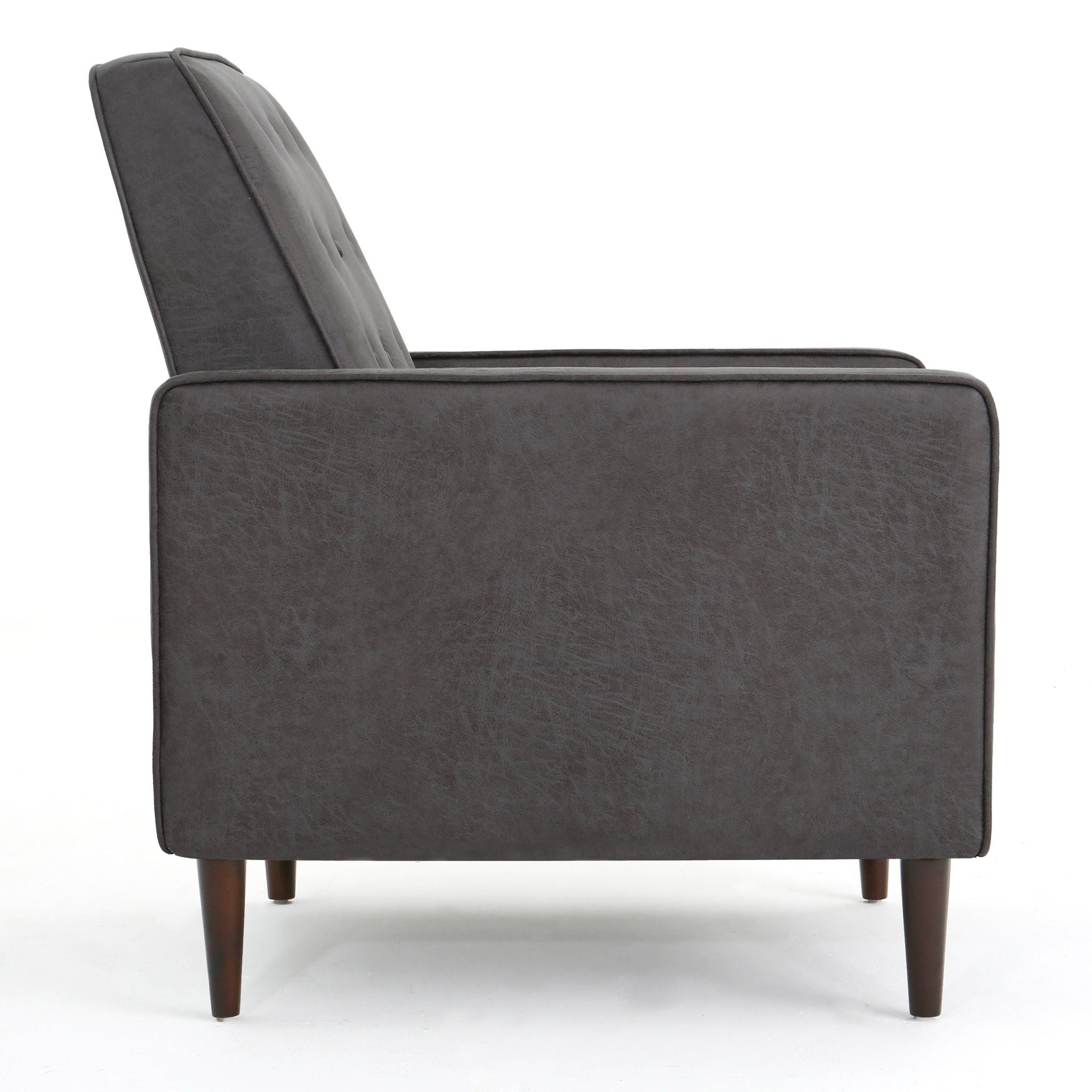 Macedonia - Button Tufted Fabric Recliner - Slate