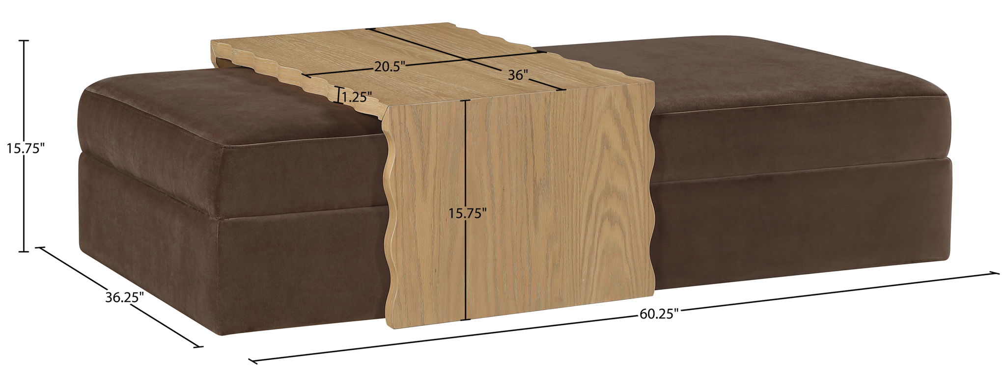 Woodra - Coffee Table / Ottoman