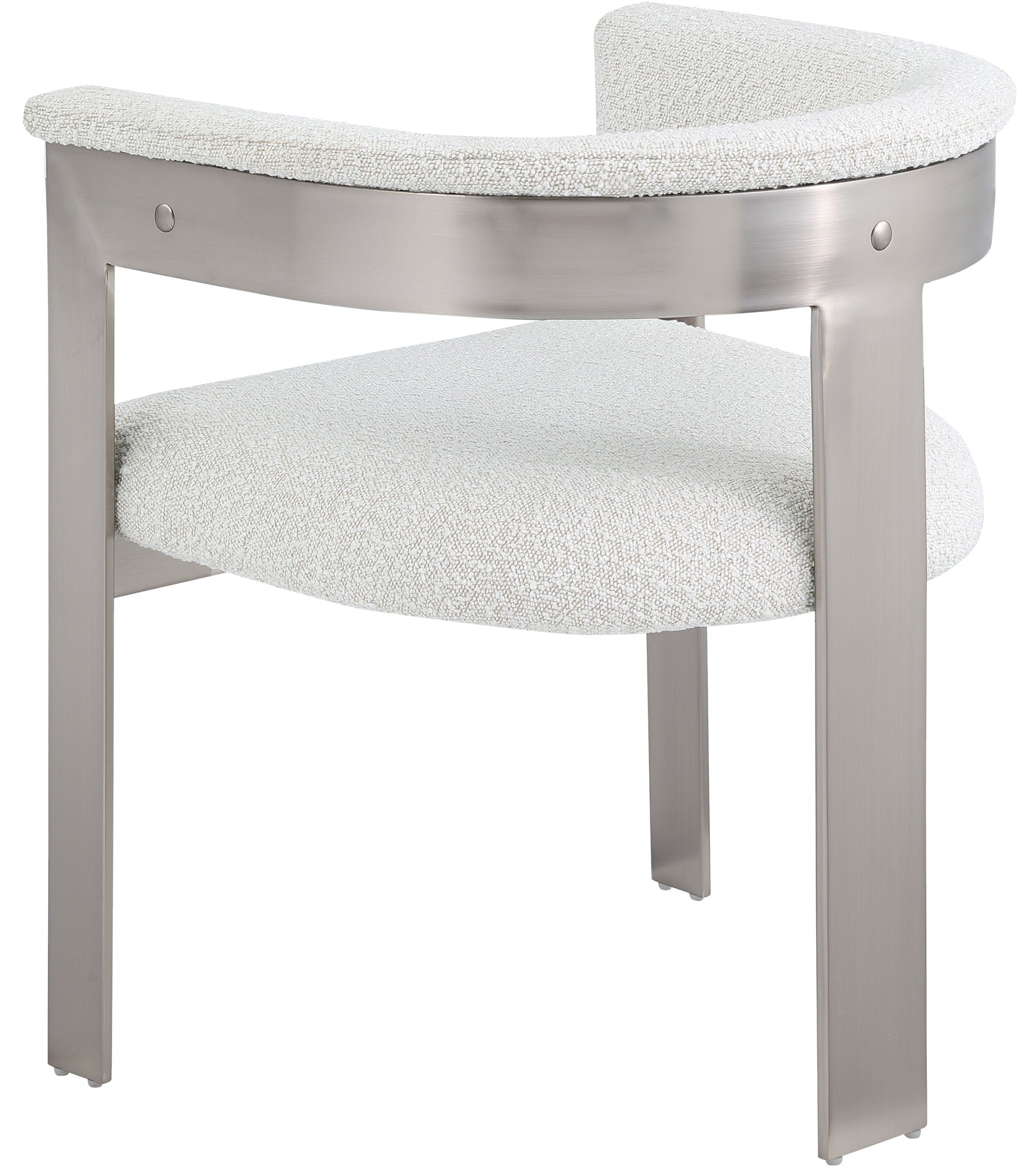 Romeo - Boucle Dining Chair With Silver Base (Set of 2)