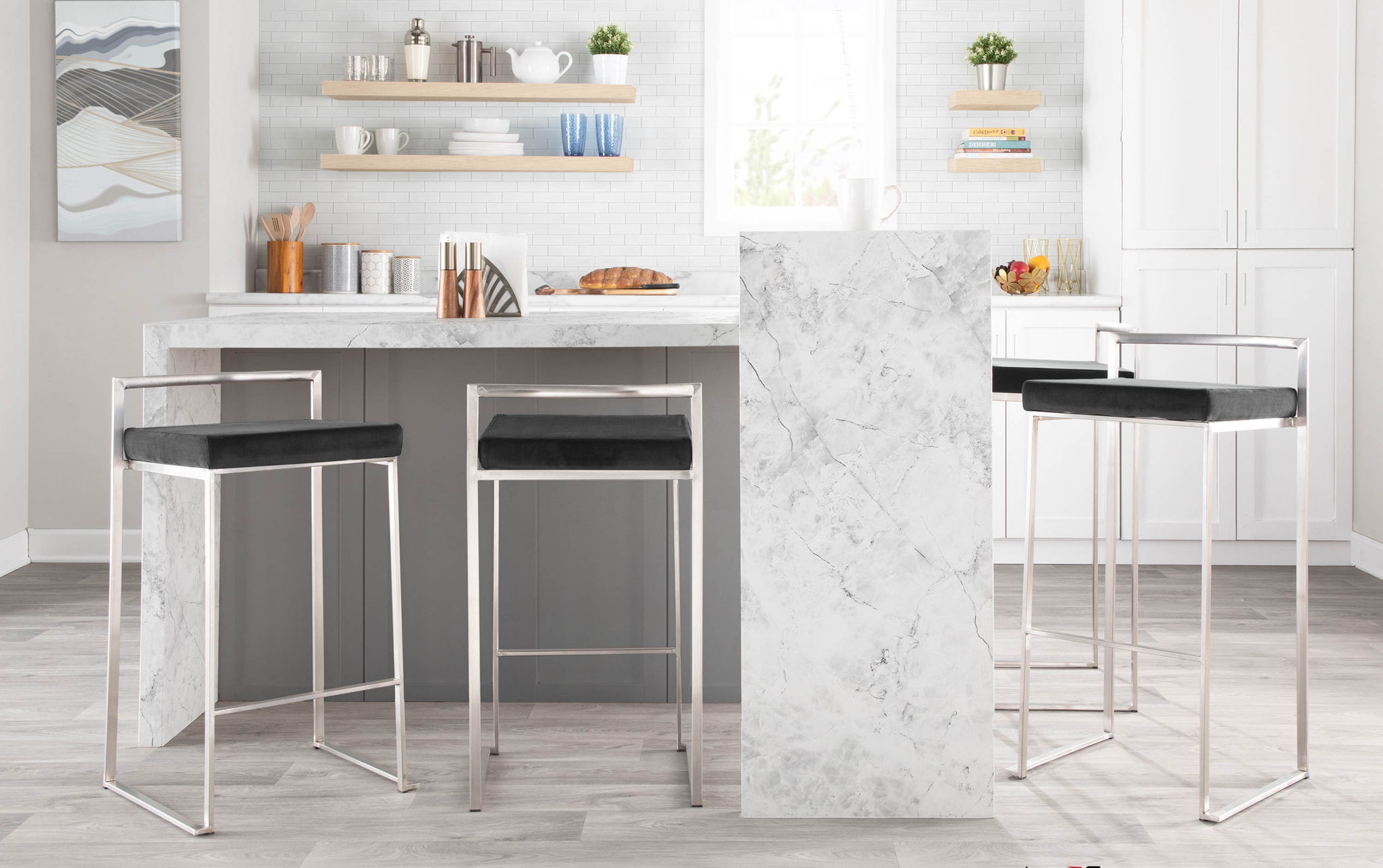 Fuji - Contemporary And Elegant Design Stackable Barstool