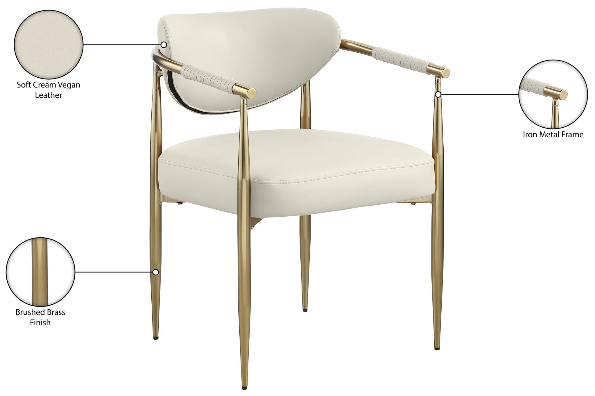 Virella - Faux Leather Upholstered Dining Chair (Set of 2)