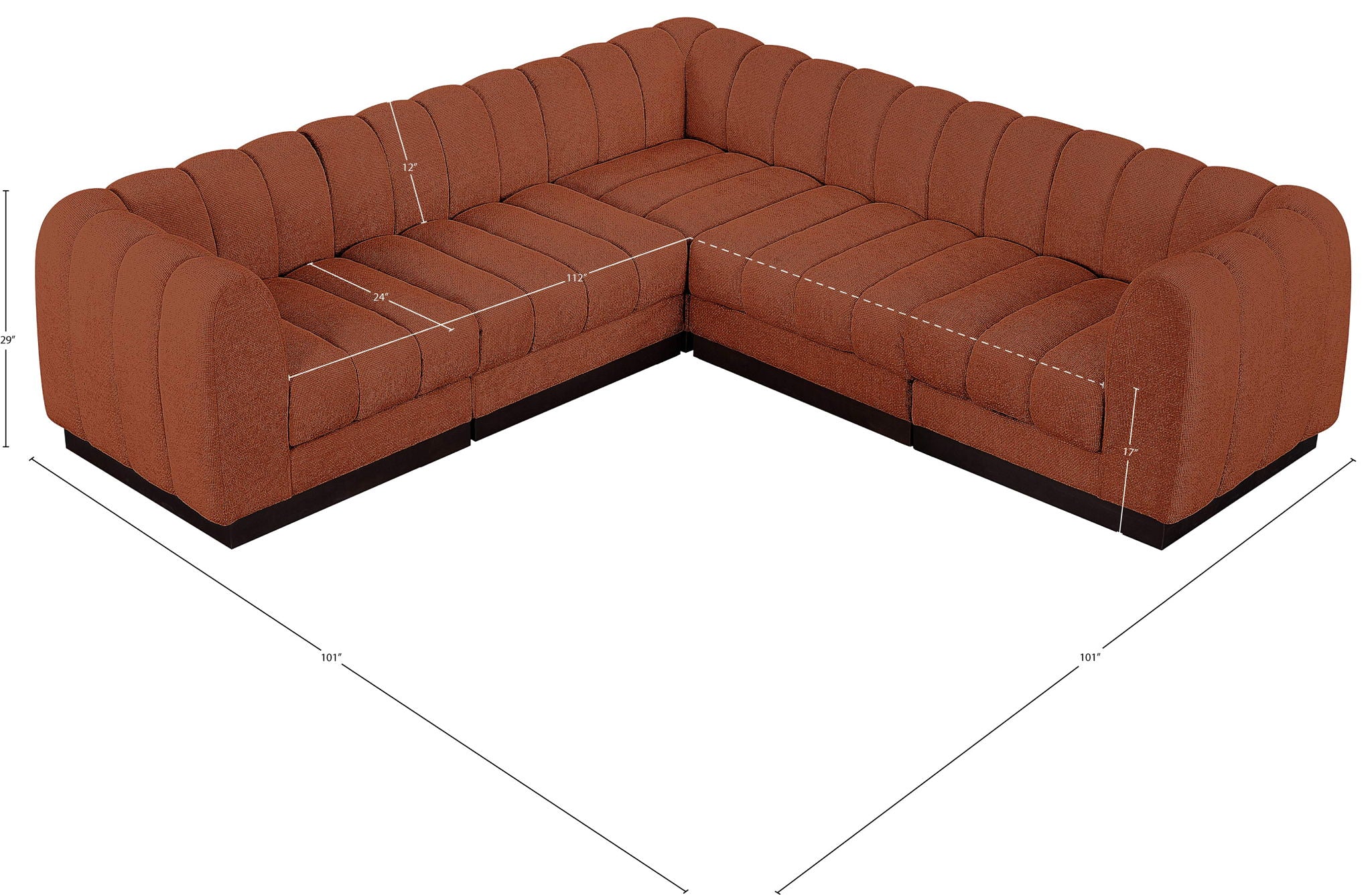 Quinn - 5 Piece Modular Sectional
